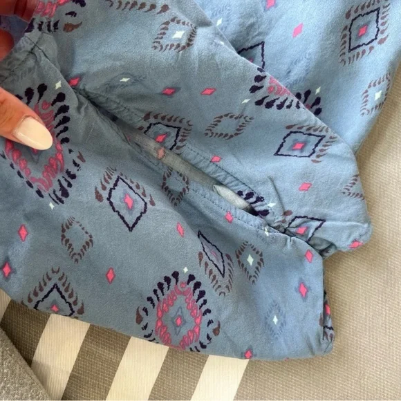 4/$20 🦋 Vintage Y2K 90s Mud Tie Front Crop Top Blouse XL - Picture 8 of 8